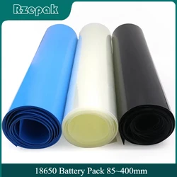 18650 Lipo Battery Width 85 120 130 150 180 210 220 230 280mm PVC Heat Shrink Tube Insulated Film Wrap Protect Case Cable Sleeve