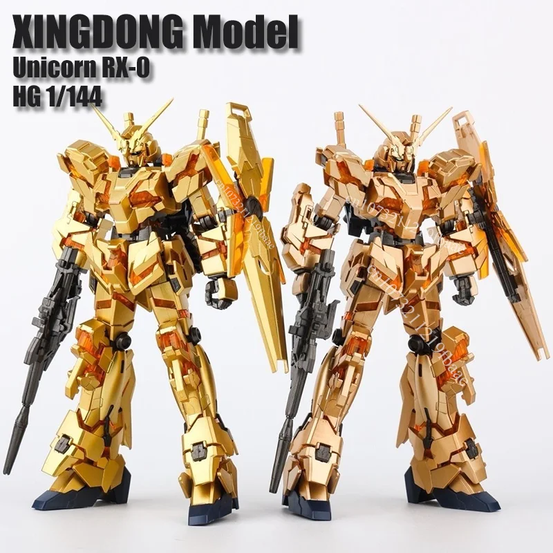 

Модель XINGDONG Unicorn HG 1/144 RX-0 Золотая сборка Модель Комплект Лазерная версия Игрушки Фигурка Пластиковые модели Наборы игрушек Робот в подарок