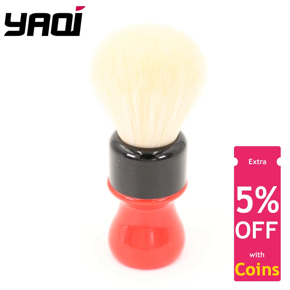 Yaqi 24mm Ferrari Rough Complex Black  Version Best Quality Cashmere Synthetic Hair Shaving Brushes