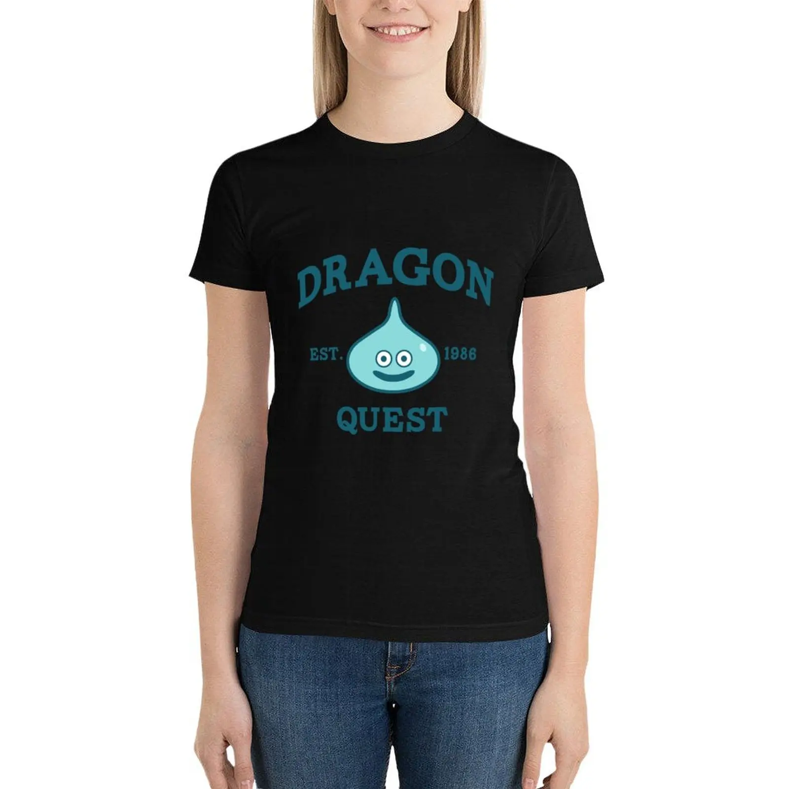 Dragon Quest T-Shirt Female clothing korean fashion funny t shirts for Women