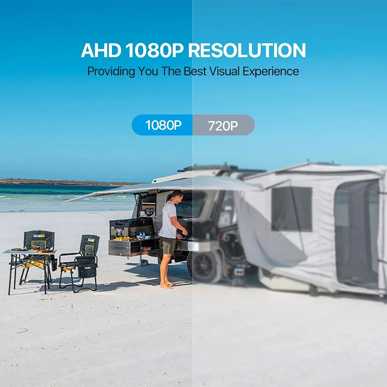 كاميرا احتياطية لاسلكية AHD 1080P عكسية WIFI رؤية خلفية 4.3 أو 5 بوصة HD شاشة ركن السيارة لشاحنة حافلة سيارة للرؤية الليلية #4