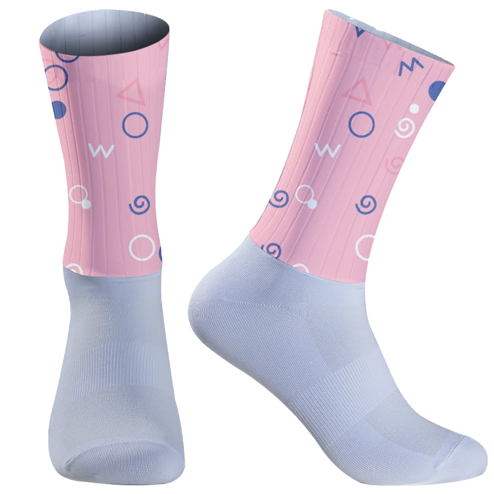 Chaussettes de sport à motif sans couture pour hommes, chaussettes de voyage de compression océanique, chaussettes de cyclisme décontractées, Harajuku, nouveau, 2024