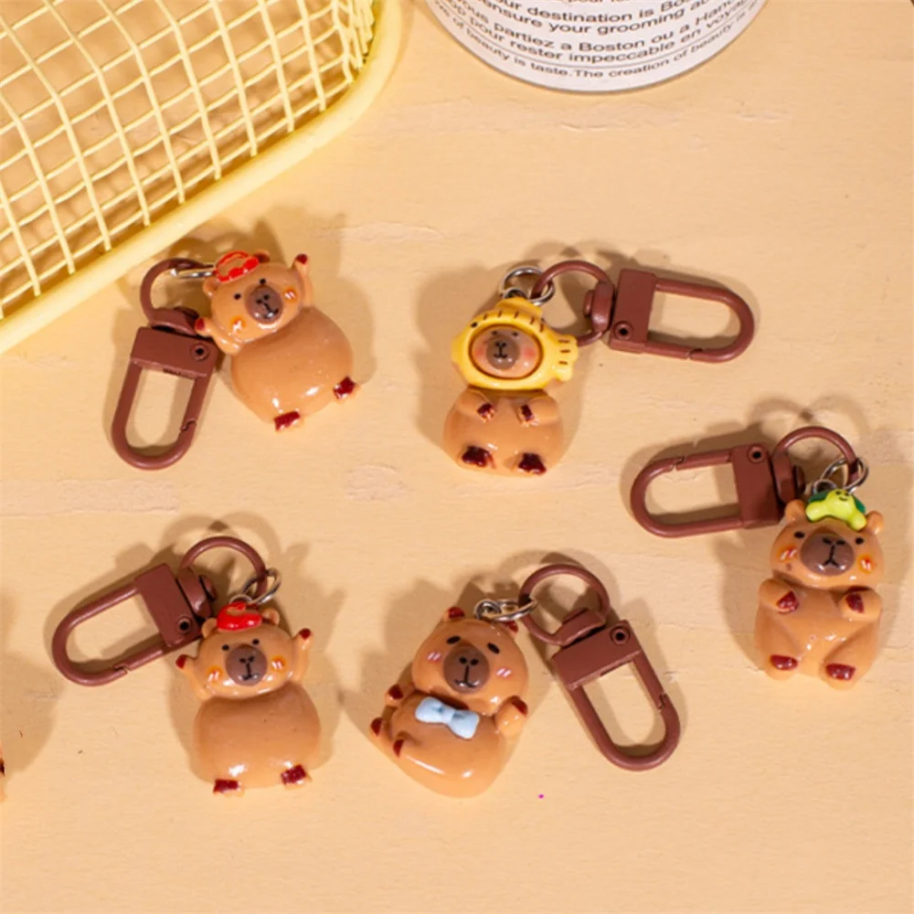 المعلقات الحيوان سلاسل المفاتيح على ظهره سحر الكرتون مجوهرات لحقائب الظهر النساء الرجال