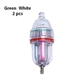 Green  White   2 pcs