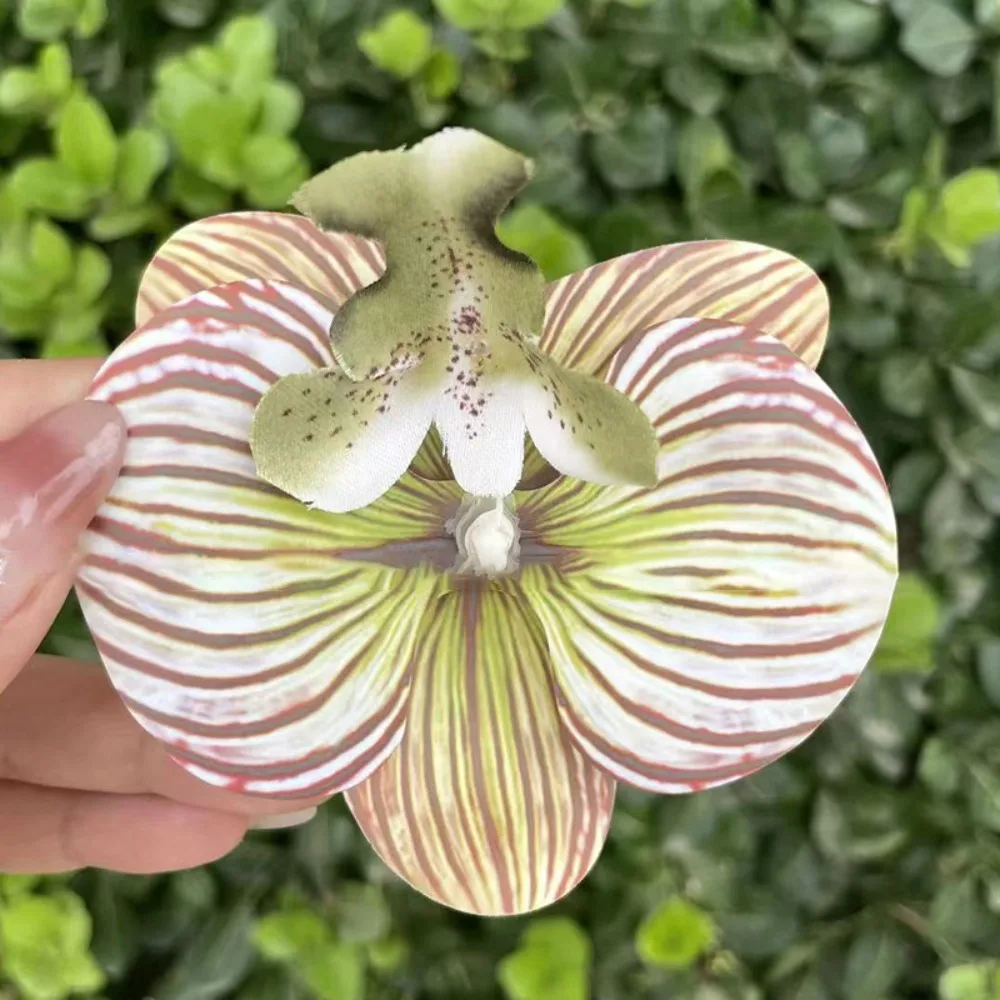 1 Pair Simulation Coloful Thai Fairy Butterfly Flower Shoe Buckles Personalized Design Phalaenopsis Shoe Flower Sandals