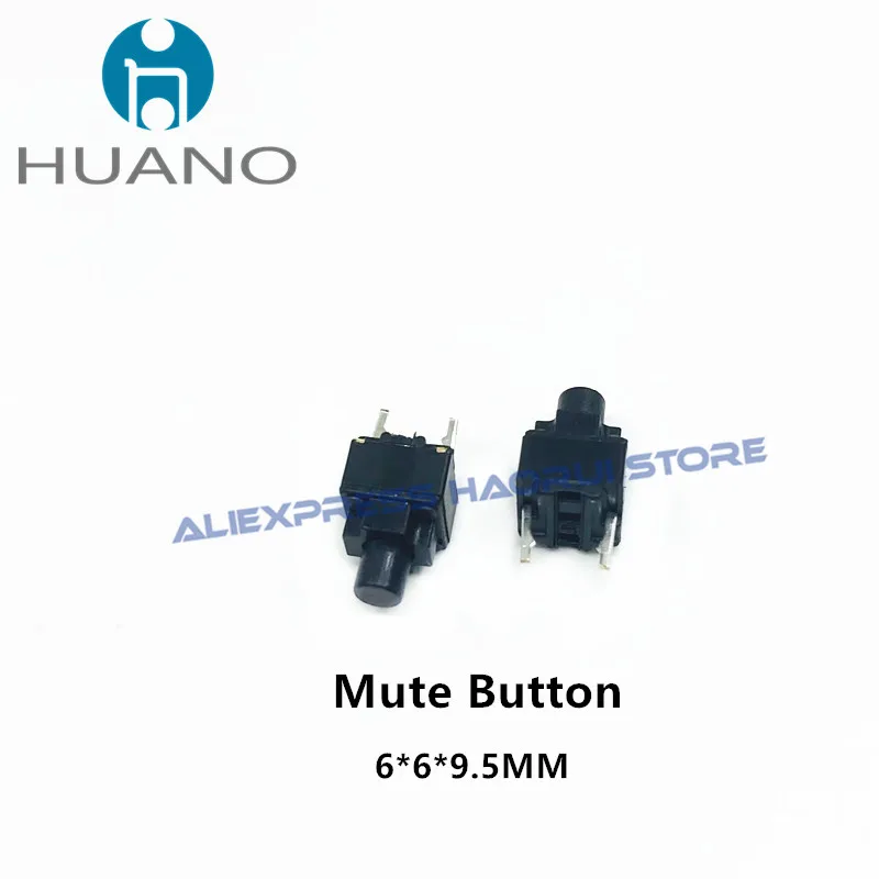 HUANO Mute Micro Switch 6*6*3.5/4.3/5/5.5/5.7/6/7.3/9.5mm interruttore silenzioso quadrato irless/wired mouse DIP microinterruttore pulsante tattile