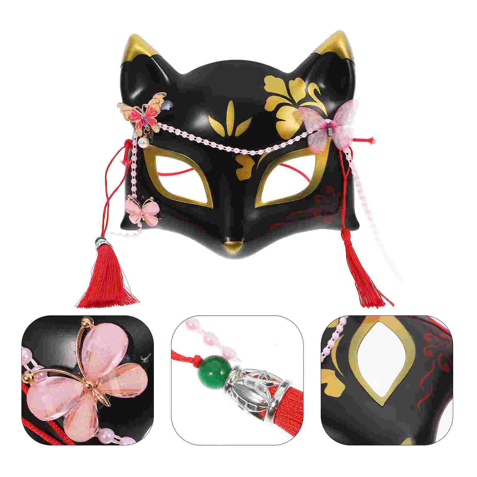 Fuchs-Maske, Füchse, Maskerade, Tier, Party, Kostümzubehör, Cosplay, dekorativ, Kunststoff, Verwendung, Tier-Design, Mann, Miss Halloween