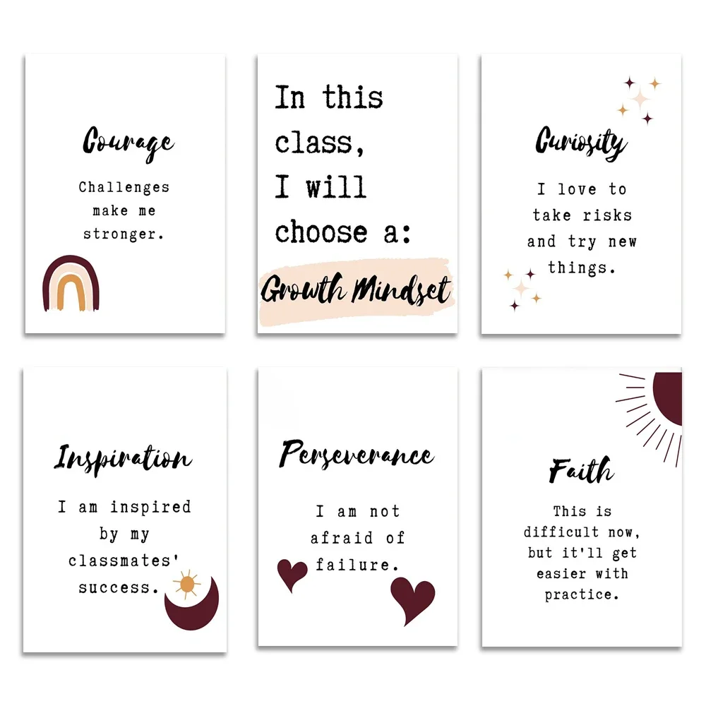 Growth Mindset Poster, Never Give Up, Neutral Heart, Kindness, Glennon Doyle Quote; Mental Health, Motivational Poster,