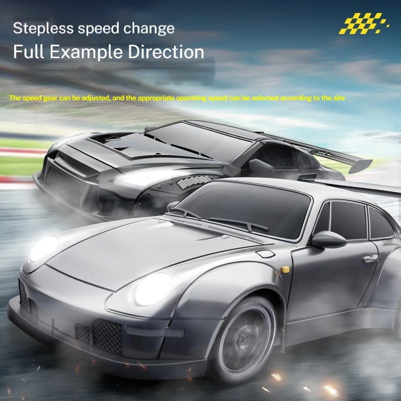 Ask North Wind 993 Rc Limited Edition Liquid Silver Half Proportional Throttle Remote Control Drift Car Collect Beginner Toy Gif