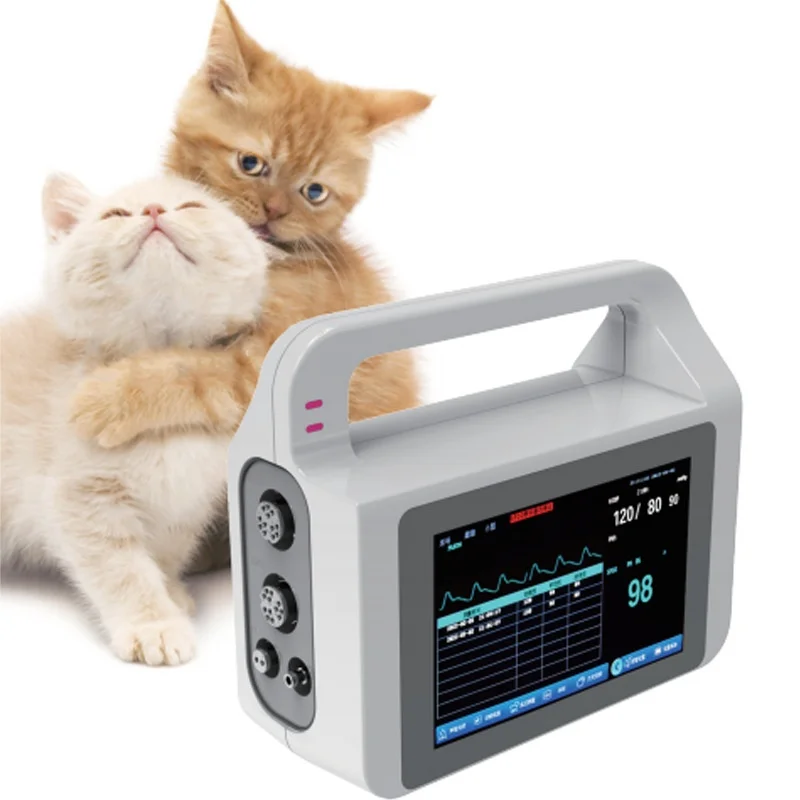 Dispositivos Veterinarios Portátiles Personalizados para Monitoreo de Mascotas (Perros y Gatos), Monitor Multiparamétrico de Signos Vitales, Certificado CE, Yongkang