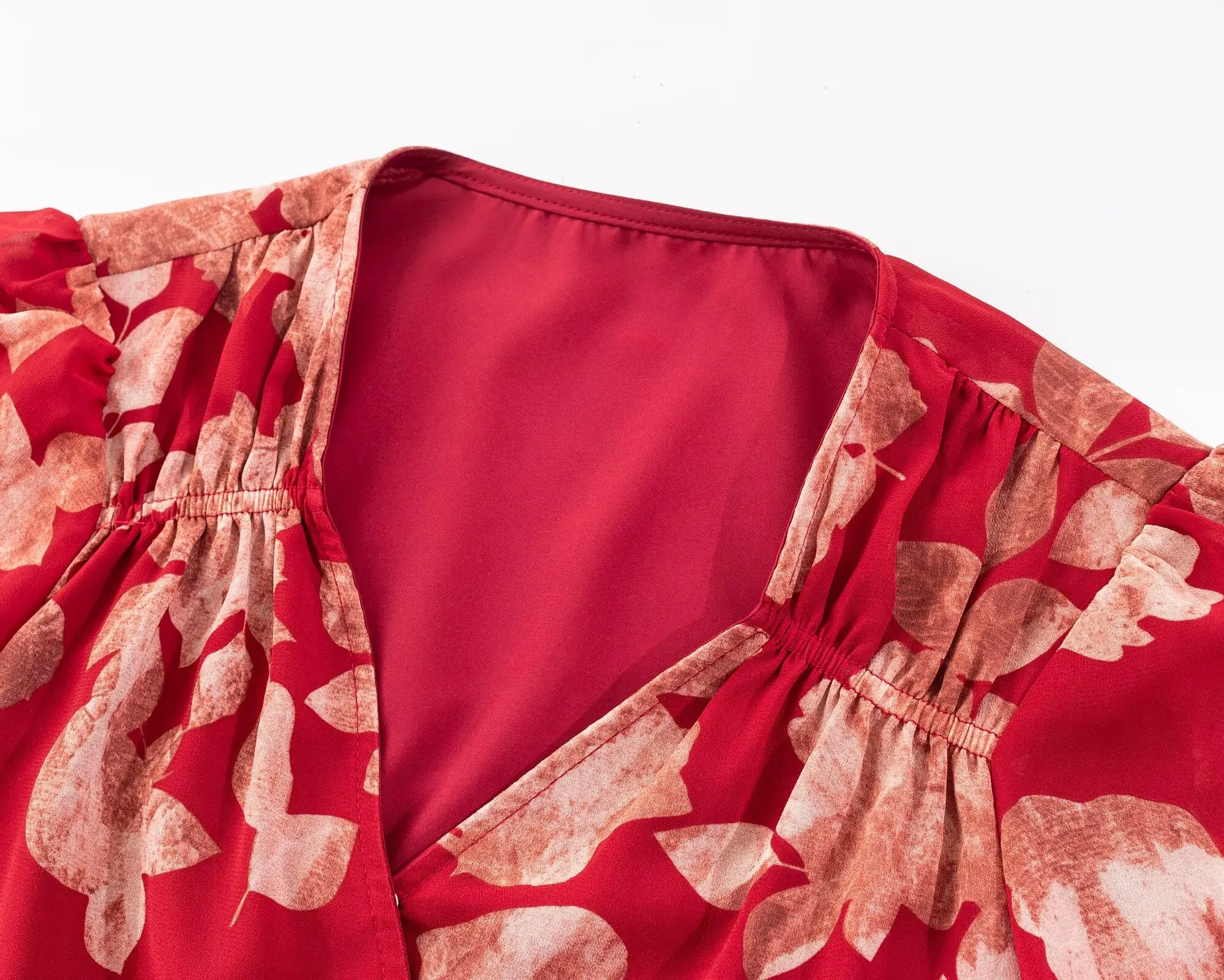 Kadın V Yaka Wrap Bandaj Bluzl - Wrap Blouse Chiffon incelemesi ve fiyatı