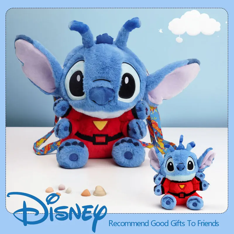 Anime Disney Kawaii Stitch Stuffed Toys Bluely Lilo&Stitch Plush Keychain Dolls Bag Pendant Birthday Party Gift For Kid Boy Girl