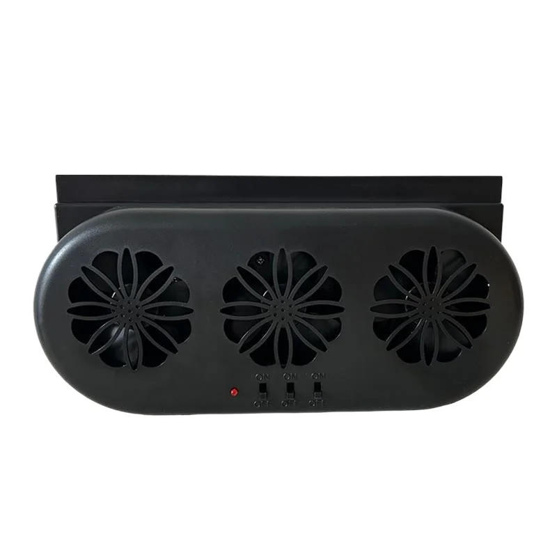 Solar Car Window Vent Fan, Auto Cooling Air Circulator Heat Smoke Exhaust Fan for Summer