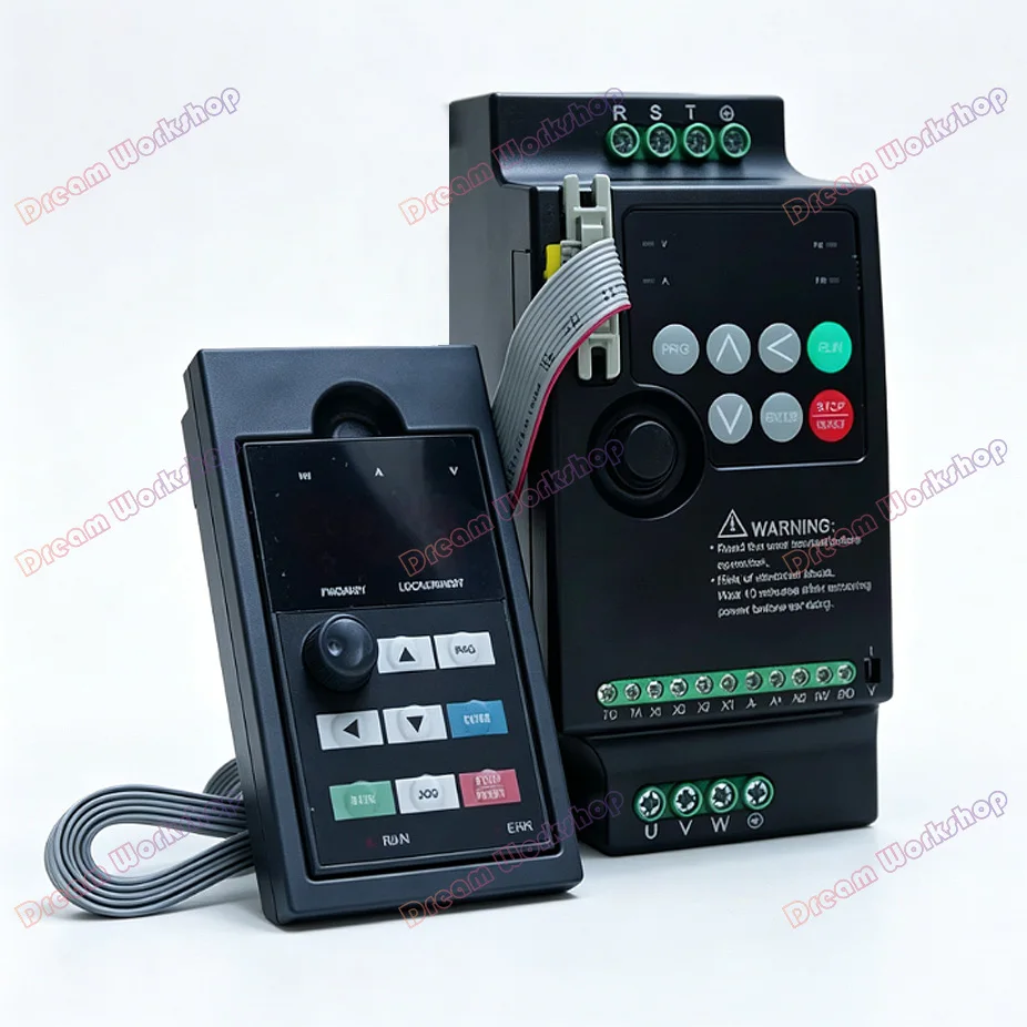 VFD HE200 Inverter 1.5KW/2.2KW/3.7KW/5.5KW Frequency Inverter Converter Variable Drive 3P Output Speed Controller For Motor CNC