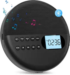 Portable Personal CD Player and MP3 Player with Anti Skip Protection and dual Stereo Speaker, play speed adjust player walk man