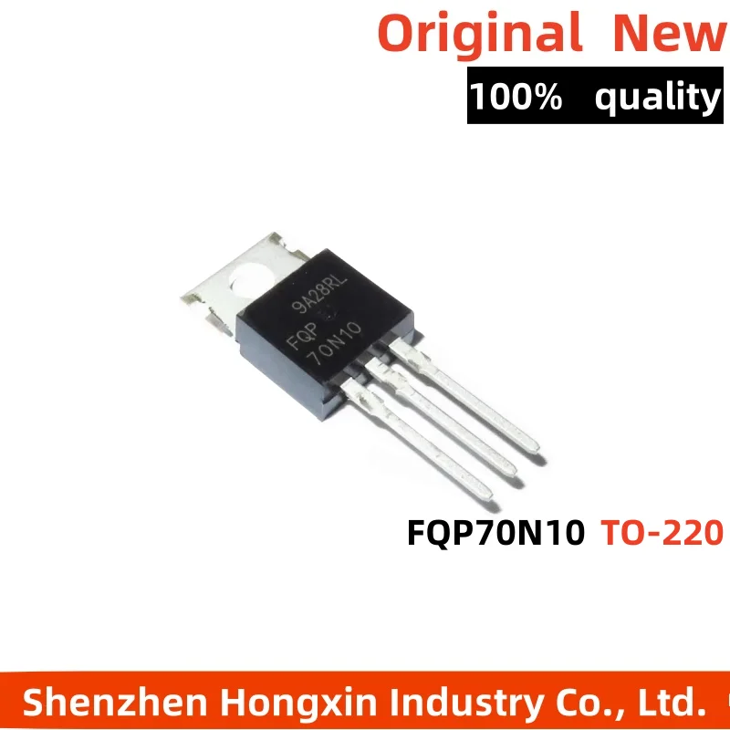 

5pcs direct insertion FQP70N10 70A100V N-channel field-effect MOS transistor TO-220 70N10