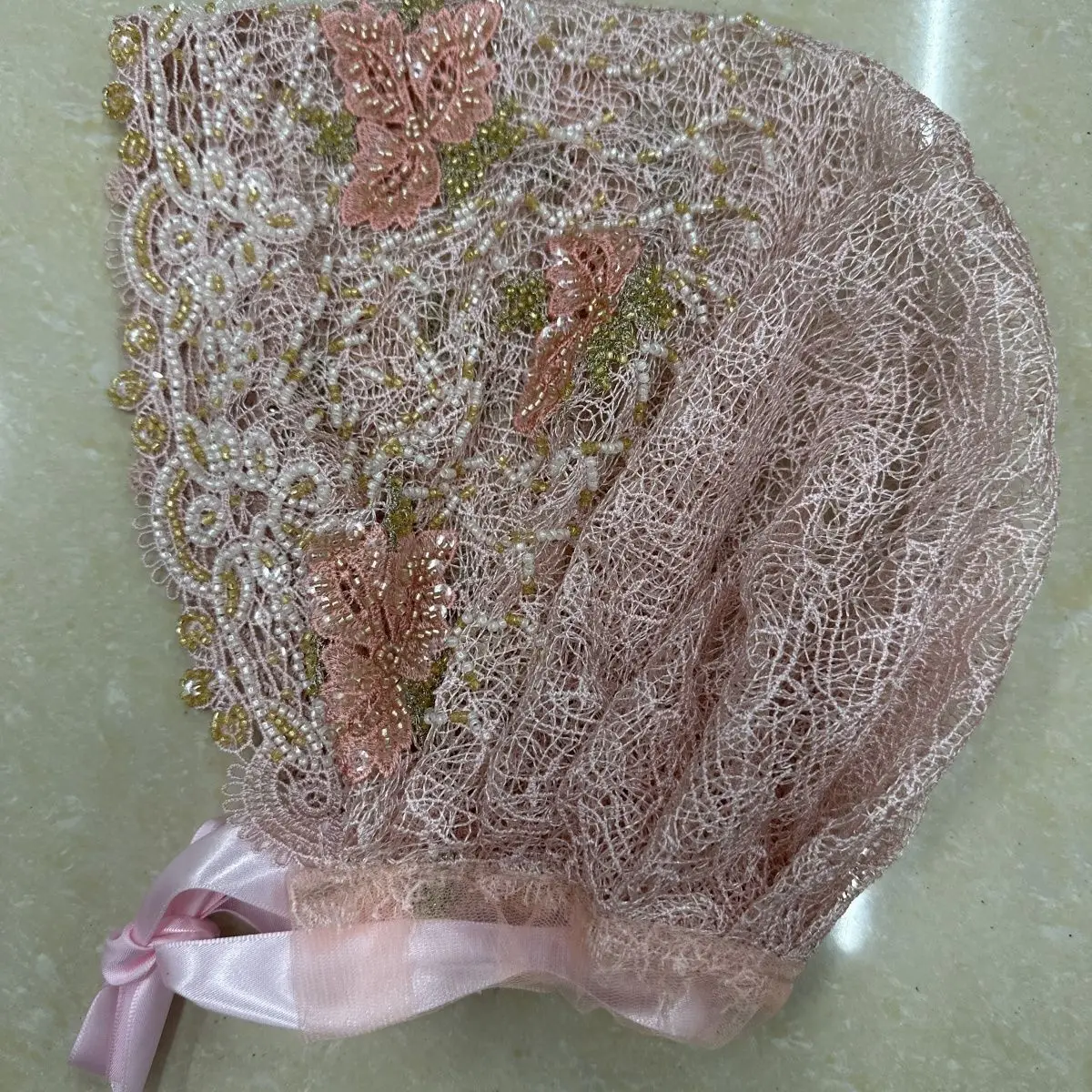 Luxury Hat Hijabs for Women Embroider with Beading Ethnic Daily Head Wrap Soft Fabric with Good Looking All-match Caps 2026