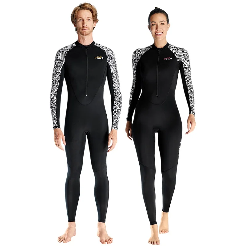 

Мужской и женский купальник Rash Guard для пляжных водных видов спорта с длинными рукавами, цельный солнцезащитный крем, быстросохнущий купальный костюм для плавания и серфинга