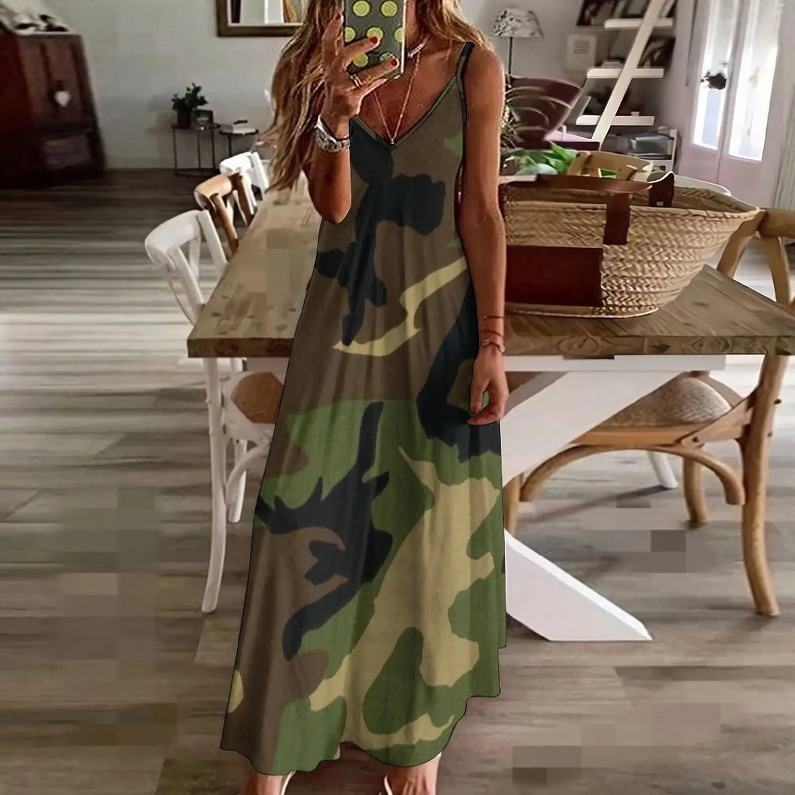 Robe longue en fibre camouflage pour femme, robes de soirée de mariage