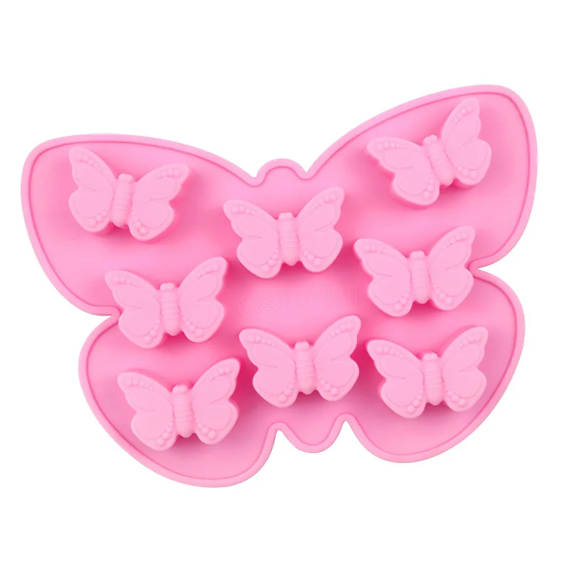 Butterfly Cake Mold Silicone Chocolate Candy Baking Molds Butterfly Shape Ice Cube Tray for Baking Cake Soap Bread Muffin Mold