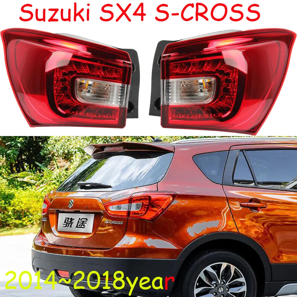 1pcs Car Styling for Suzuki SX4 S-CROSS taillights  sx 4 LED 2014~2018 S cross car accessories SX4 S-CROSS Tail Lamp rear lamp