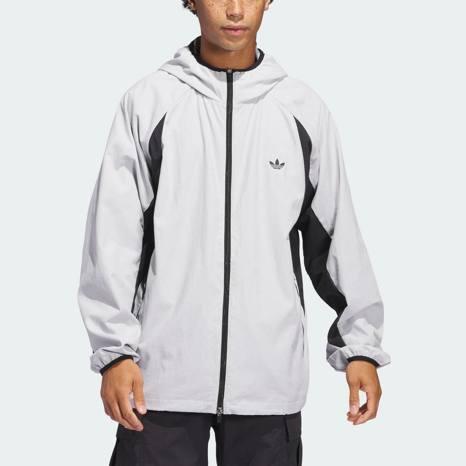 Adidas genuine clover men's and women's sports hooded patchwork jacket JN3969