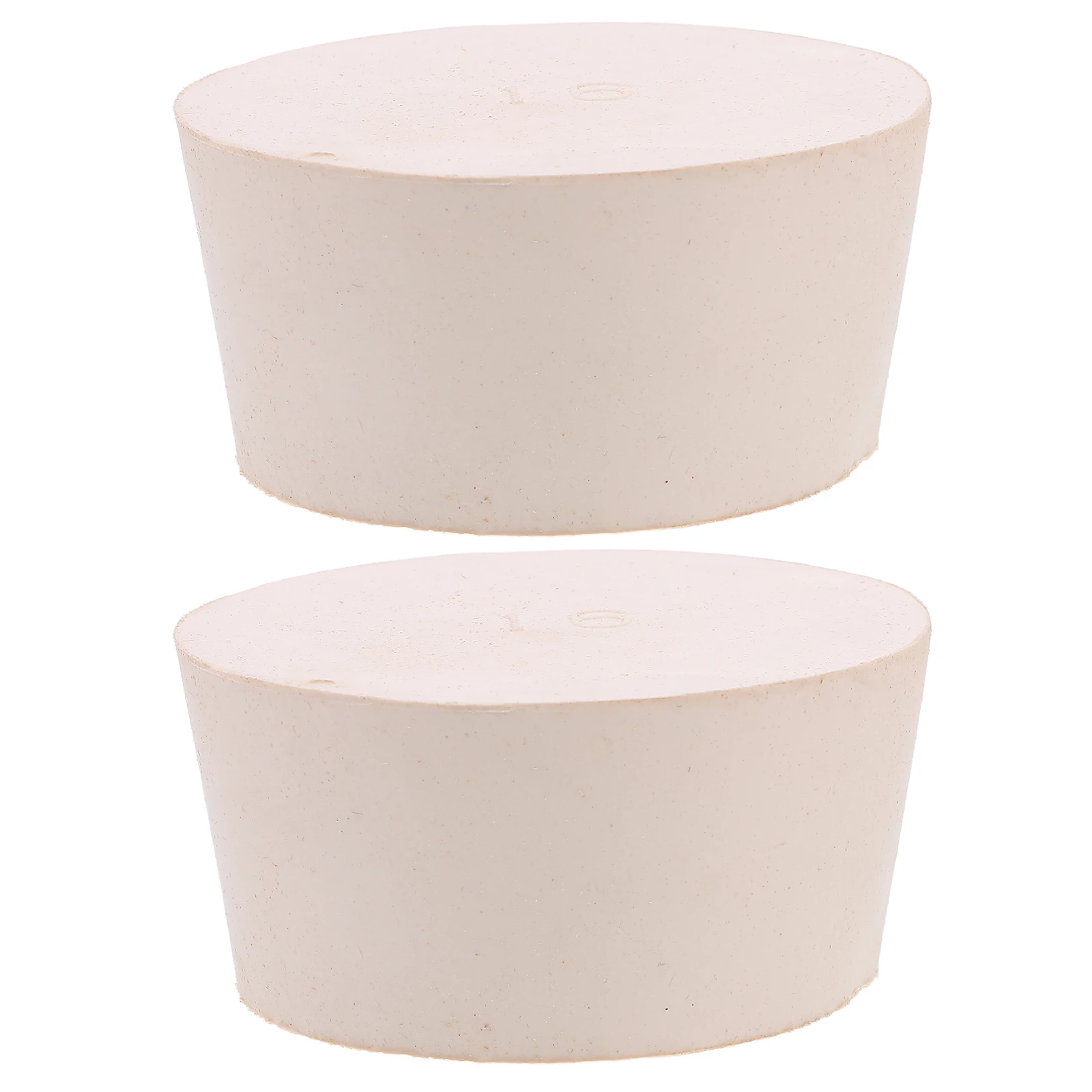 

2 Pcs Rubber Stopper Plugs for Test Tube Lab Solid Stoppers Tubes Bungs Music Laboratory