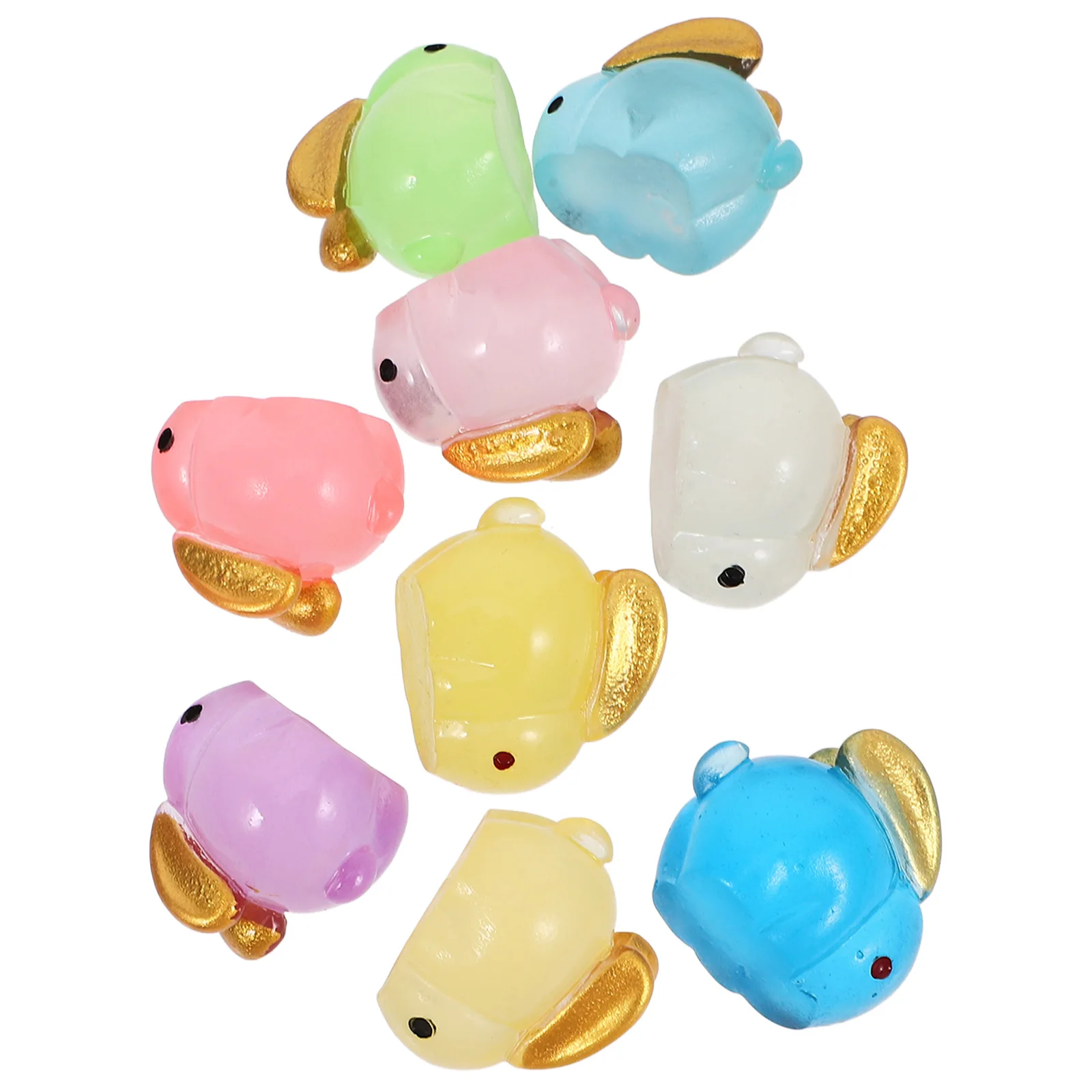 

9 Pcs Night Glow Rabbit Decor Resin Mini L Yard Accessories Garden Statues Outdoor Decorations Lawn naments Rabbit