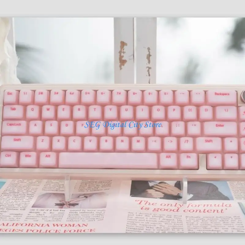 

U75B Набор клавишных колпачков Jelly Puddings, 115 клавиш, оригинальный профиль, силиконовый материал для переключателей MXes