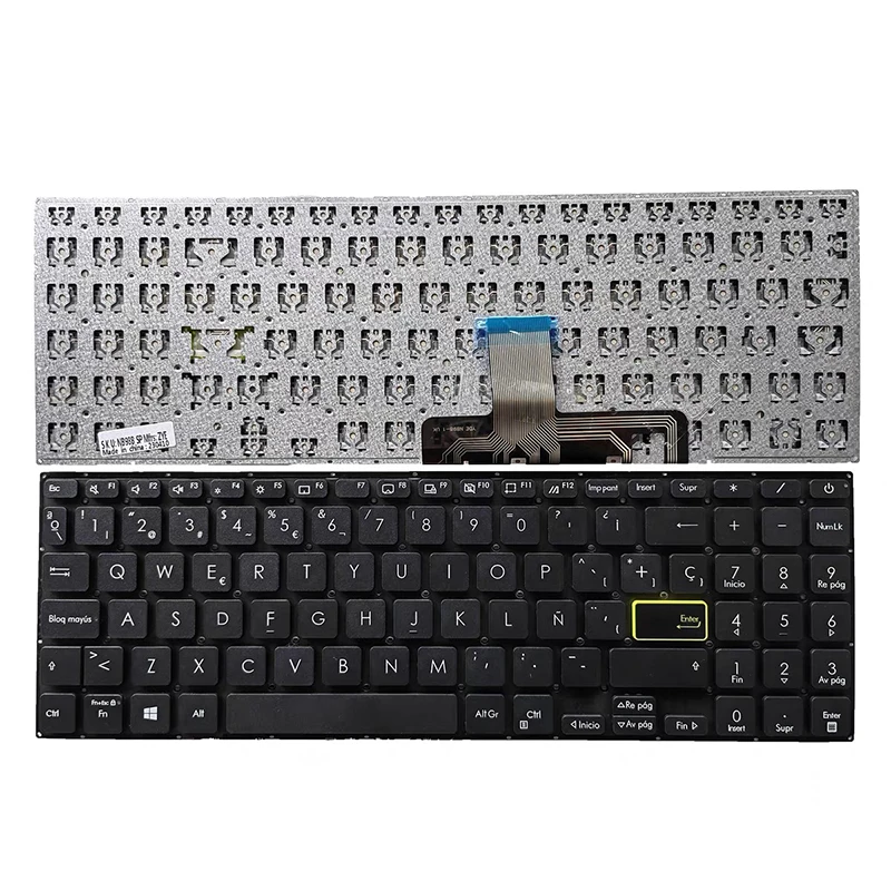 Imagem -03 - Teclado para Asus Vivobook X521 X521fa X521fl X521ea X521eq X521ua X521ia X521jqe510m E510ma L510m L510mas533 S533e S533ea S533f S533fa M533 M533f M533e M533u M533i M533j Nós Espanhos Russianos sp ru us