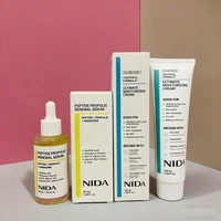 Kit de Cuidado de la Piel NIDA de Corea - Crema Hidratante Definitiva, Crema Contorno de Ojos con Retinol y Probióticos, Esencia Renovadora con TXA, Para Todo Tipo de Piel