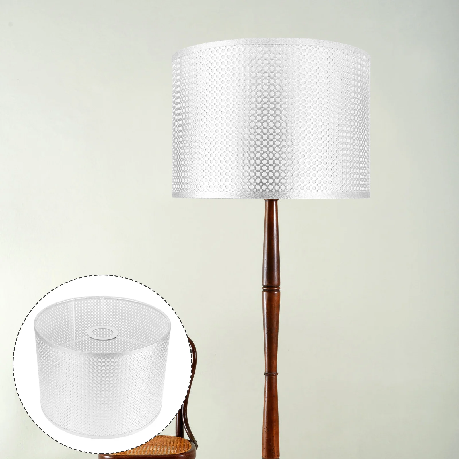 

Drum Lamp Shades Cloth Large Table Light Cover for Lamps Floor Replacement Fixture