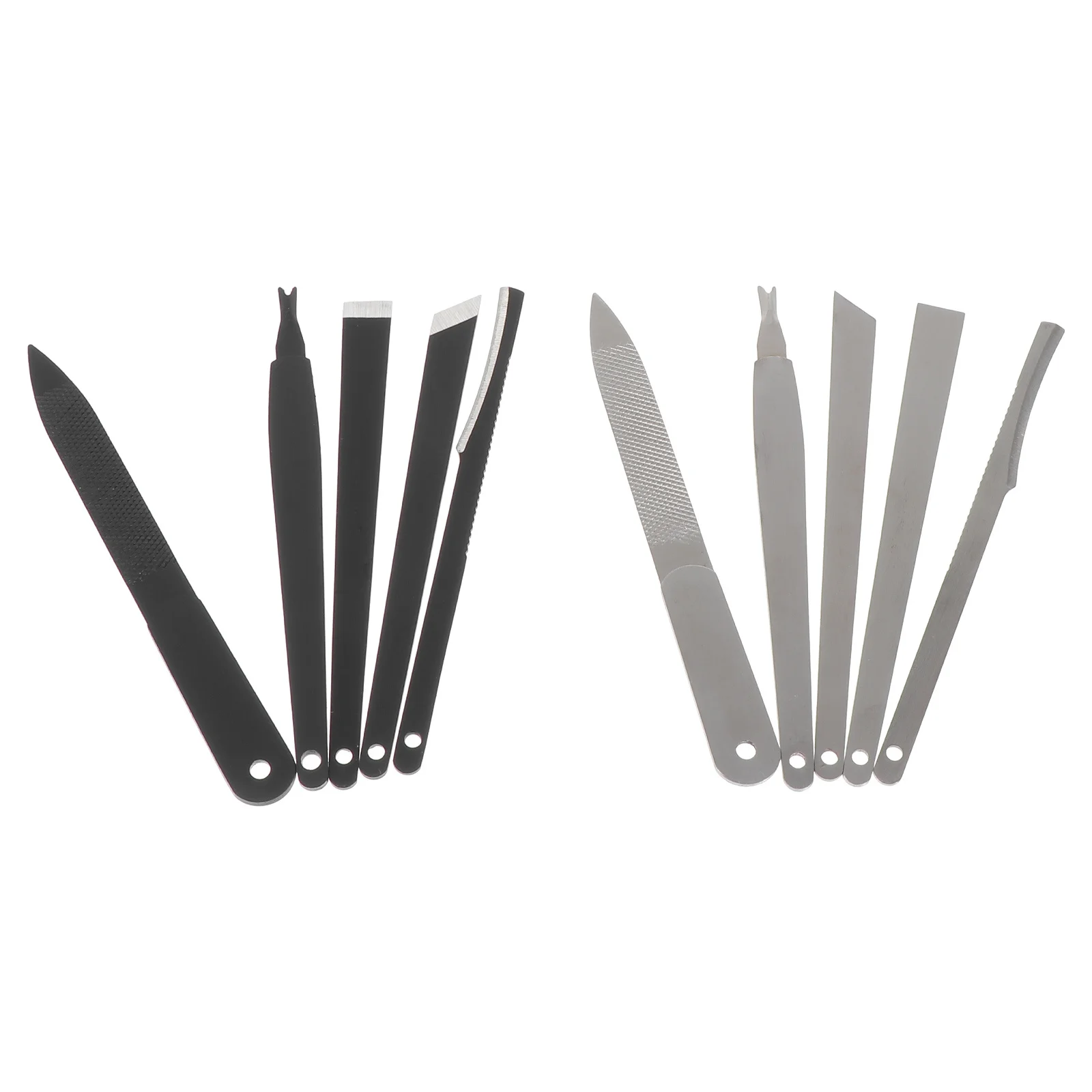 10 個ペディキュアツールキットプロフェッショナルグレードの爪トリミングアクセサリー角質トリマー滑らかな足の爪カッターポータブルデザイン