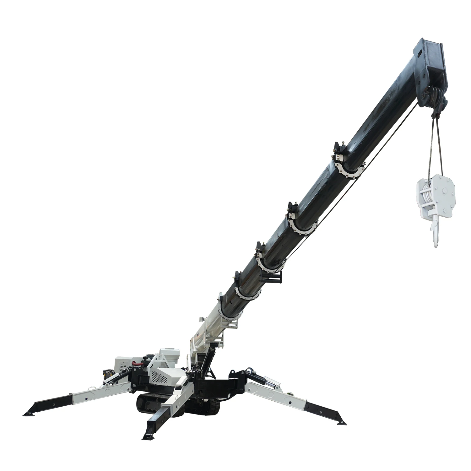 For rugged terrain 1/2/3/5/6Ton Mini Crawler Spider Crane with rubber track and climbing ability for outdoor projects
