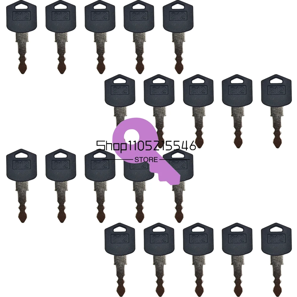20/10/5/1pcs New 212 Keys D554212 Ignition Key for Doosan Daewoo Forklift Skid Steer