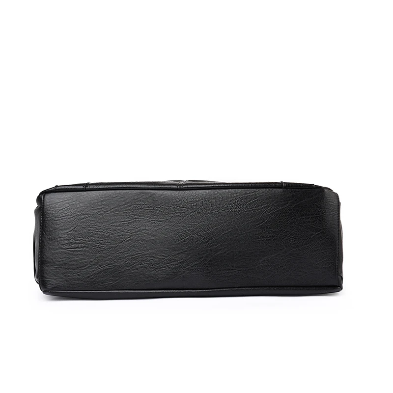 Damen Vintage PU-Leder Handtasche mit mehreren Reißverschlusstaschen, modische Schulter- und Umhängetasche für Arbeit, Alltag und Reisen – Detail 19