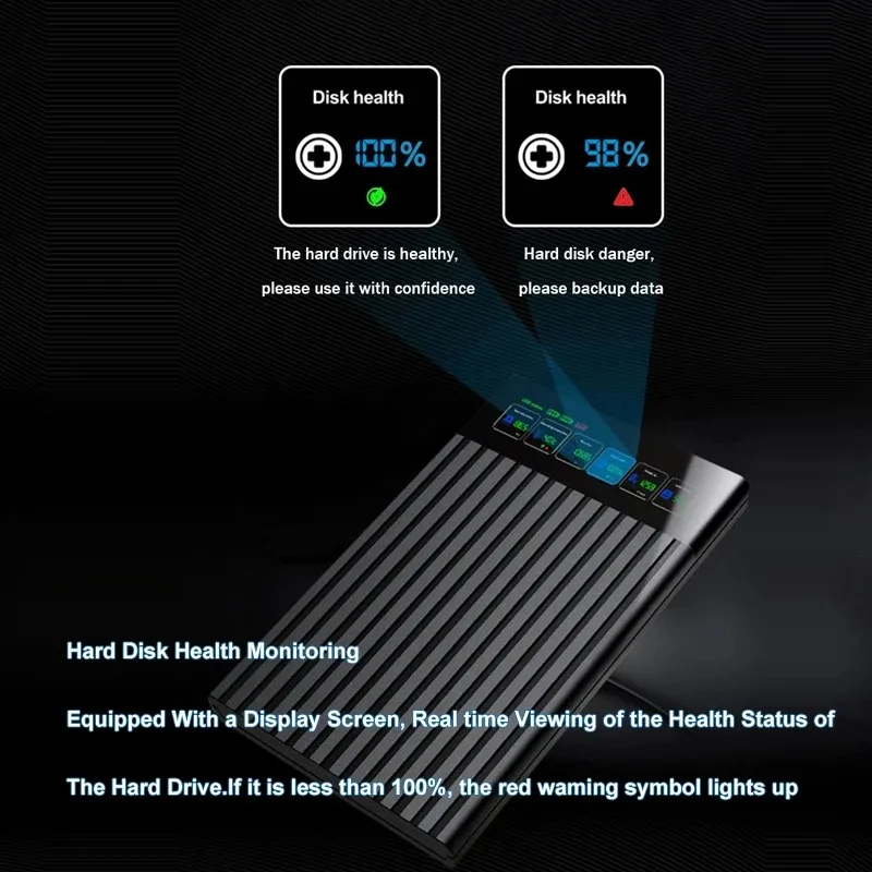HDD SSD Case 2.5 inch SATA Box USB 3.1 HDD Enclosure 6Gbps Mobile Hard Drive Cases For PC