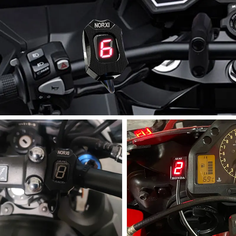 For Honda CBR600F CB600S CBR150 CBR600 F3 F4 F4i FS CBR929RR CBR1100XX 599 919 Hornet VFR750 Speed Gear Display Indicator 1-6