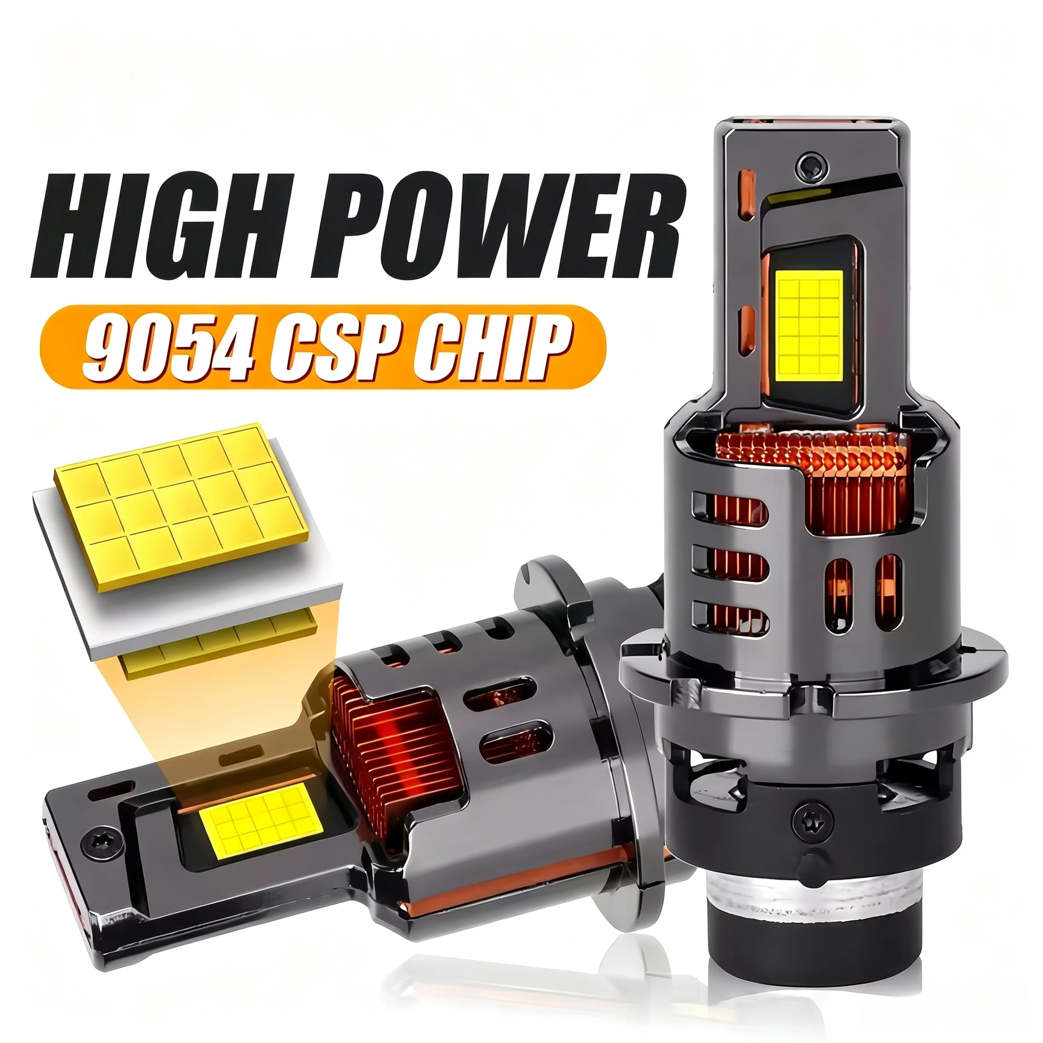 NXY LED Headlight Bulbs D2S D2R D2C D4S D4C D4R Plug and Play Super Bright HID Replacement Bulb High Power Easy Install Car Lamp