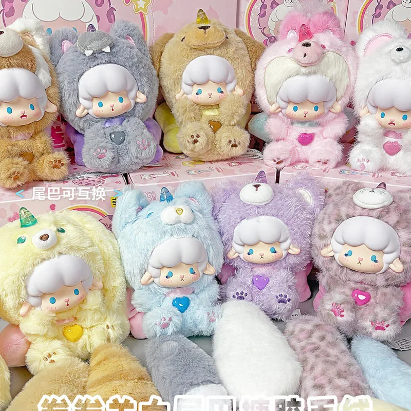 

TOPTOY катящаяся овца, милая серия, плюшевая подвеска, слепая коробка, катящаяся овца, большой хвост, милый кулон, орнамент, игрушка-сюрприз, подарок