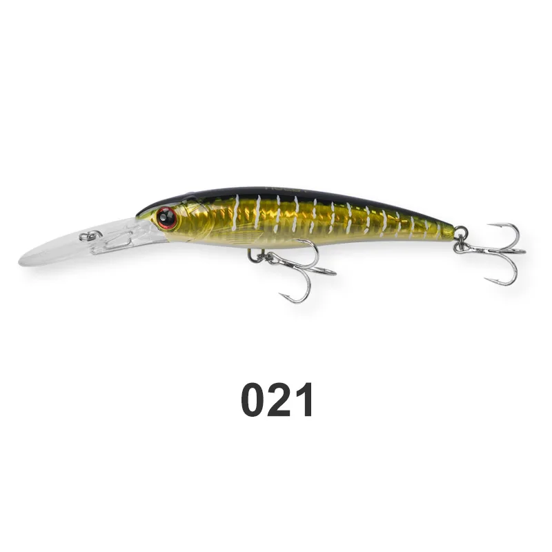 Noeby Trolling Minnow Angelköder 12 cm 32 g schwimmend 14 cm 52 g 16 cm 73 g sinkender Wobbler Kunstköder Salzwasser-Angelköder 8