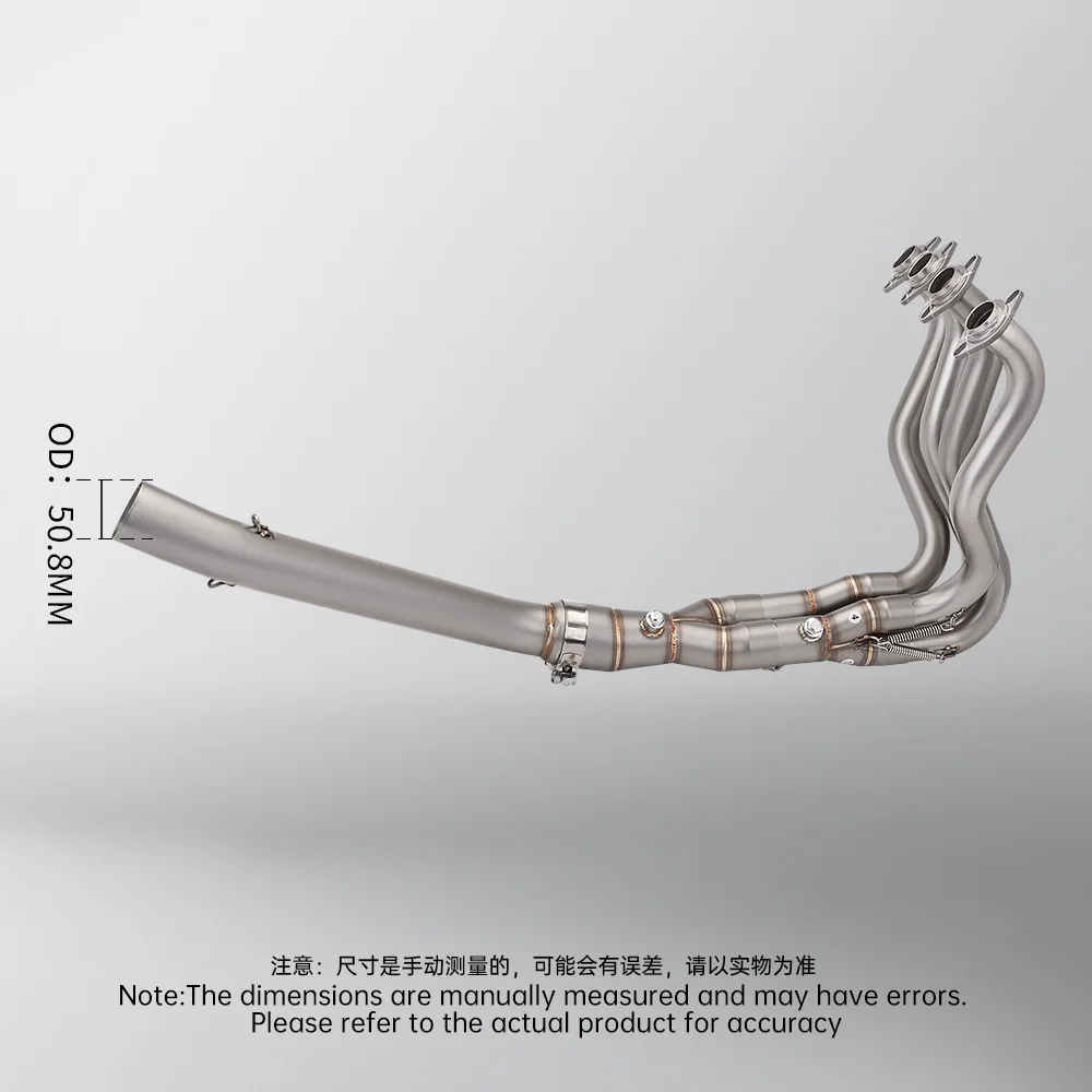 high quality full exhaust system Stainless steel front link pipe header for zx6r 636 ninja zx6r 2009-2019 fits 51MM muffler