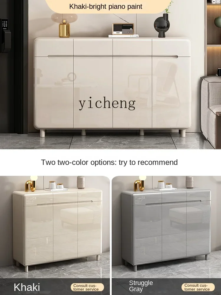 b19 Home Shoe Cabinet Home Doorway Living Room Entrance Cabinet Integrated Indoor Paint Storage Locker