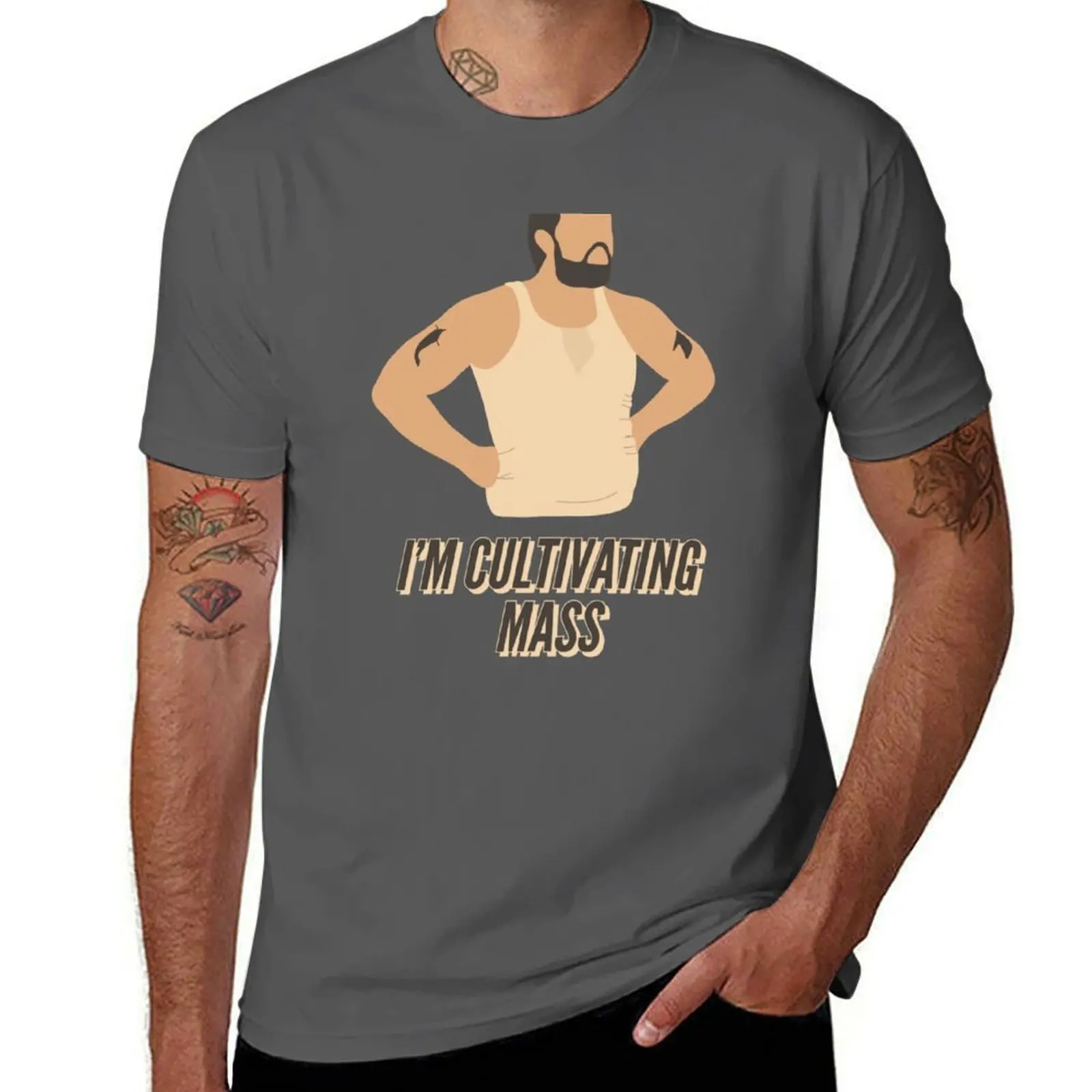 

cultivating mass! i’m i’m not fat T-Shirt Work Basic Short Sleeve Top