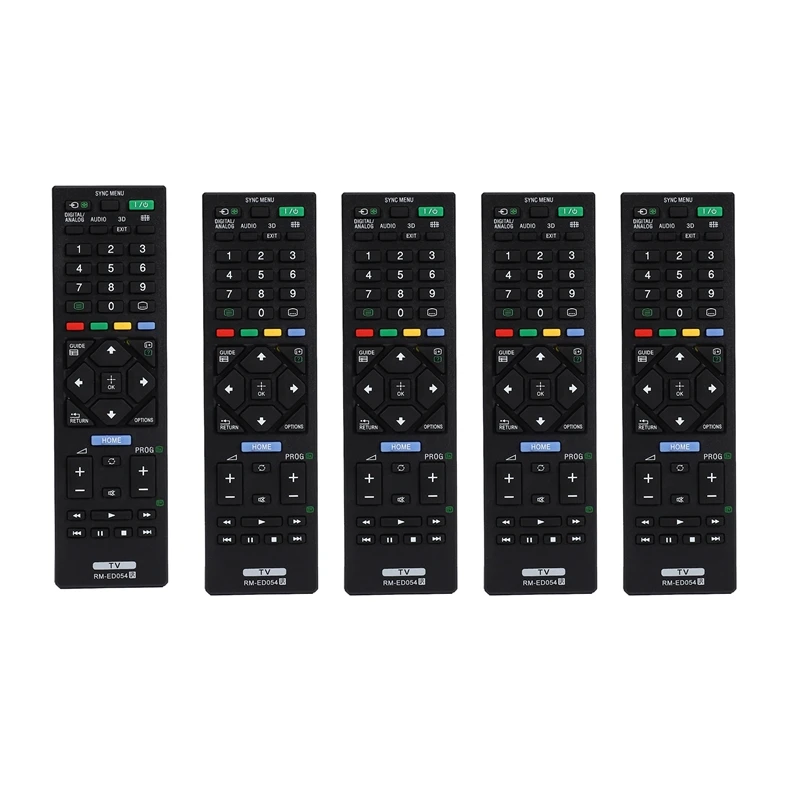 

5X Universal Remote Control Rm-Ed054 For Sony Lcd Tv For Kdl-32R420A Kdl-40R470A Kdl-46R470A