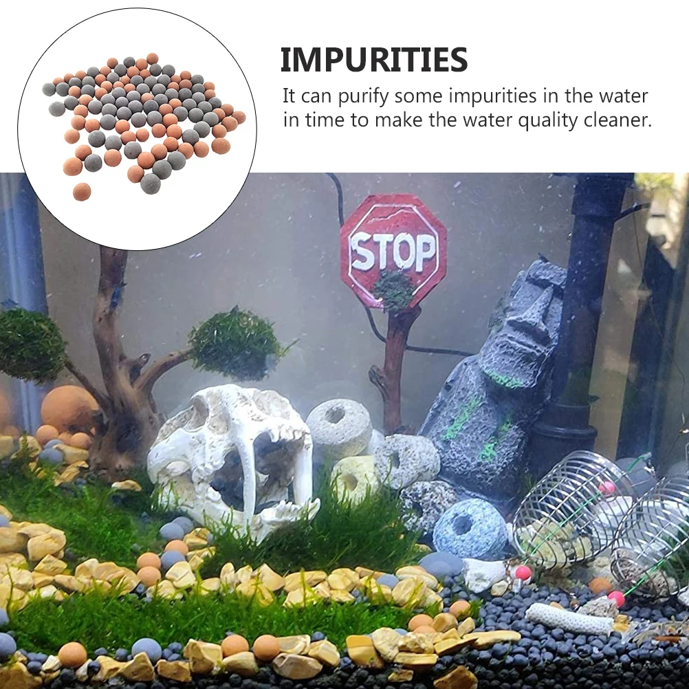 

Fish Tank Ceramic Ball Water Filtration Aquarium Landscaping Ornament Decorations