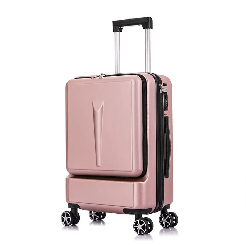 Ins Male Small Luggage Boarding Box Front Opening Female 20-inch Luggage Case Password Traveling Cabin Suitcase Suitcase