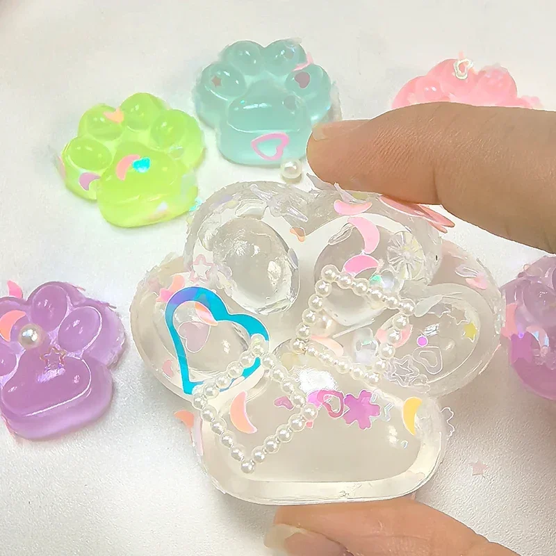 Luminous gato pata hamster mole squeeze brinquedo alívio do estresse festa antiestresse subindo brinquedos para adultos crianças estiramento brinquedo descompressão