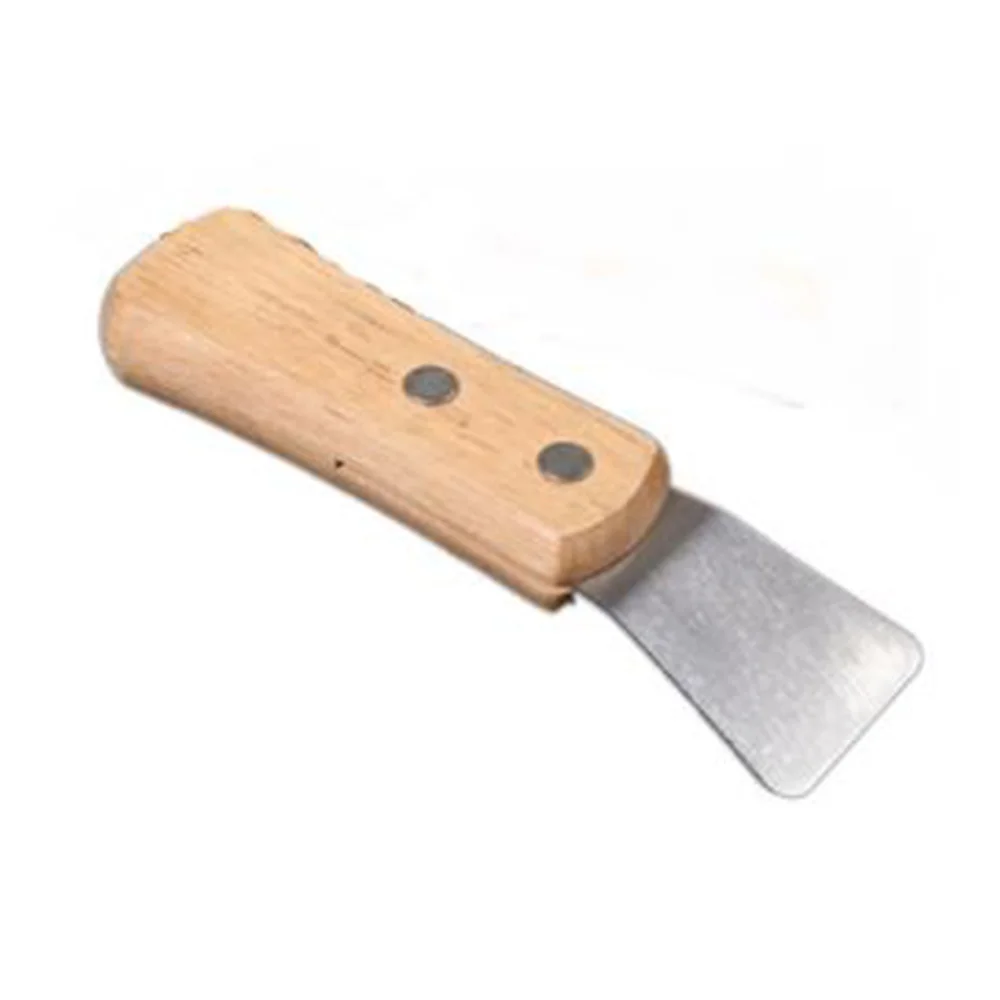 1Pcs Ceiling Install Spatula Scoop with Wooden Handle Stretch Ceiling Film Shovel Accessories for Welding Harpoon Small