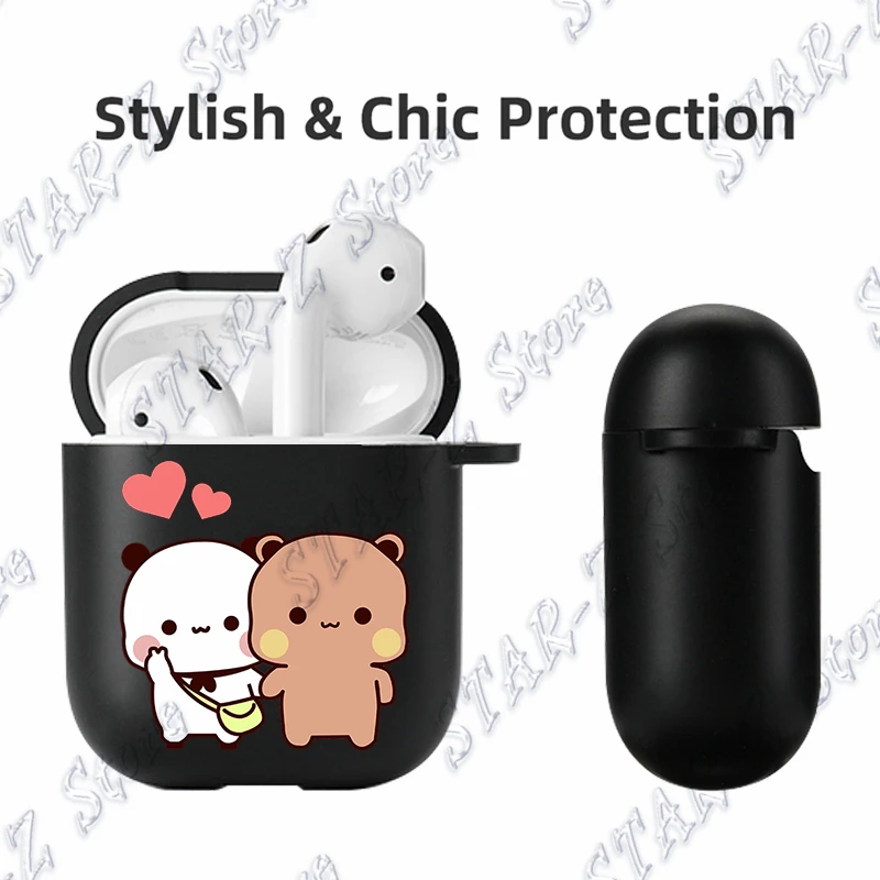 Симпатичная пара аксессуаров Bubu Dudu для Apple Airpods Pro 2 1 3 Baby Panda Love, противоударный чехол для наушников Air Pods